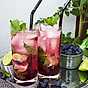 Blueberry Mojito Mocktail