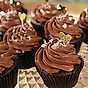 Double chocolate cupcakes med havssalt