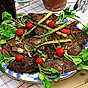 Grillad entrecote med fräsch sallad