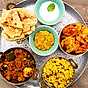 Grillad Indisk currytallrik