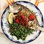 Helstekt fisk med tabbouli