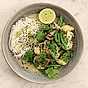 Thai green curry med blomkål och haricots verts