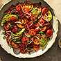 Tomatsallad med citrondressing