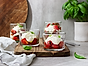 Caprese i glas med vispad mozzarella Granarolo