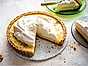 Key lime pie med kanderade limeskal