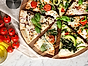 Vegetarisk pizza bianco på tre sätt